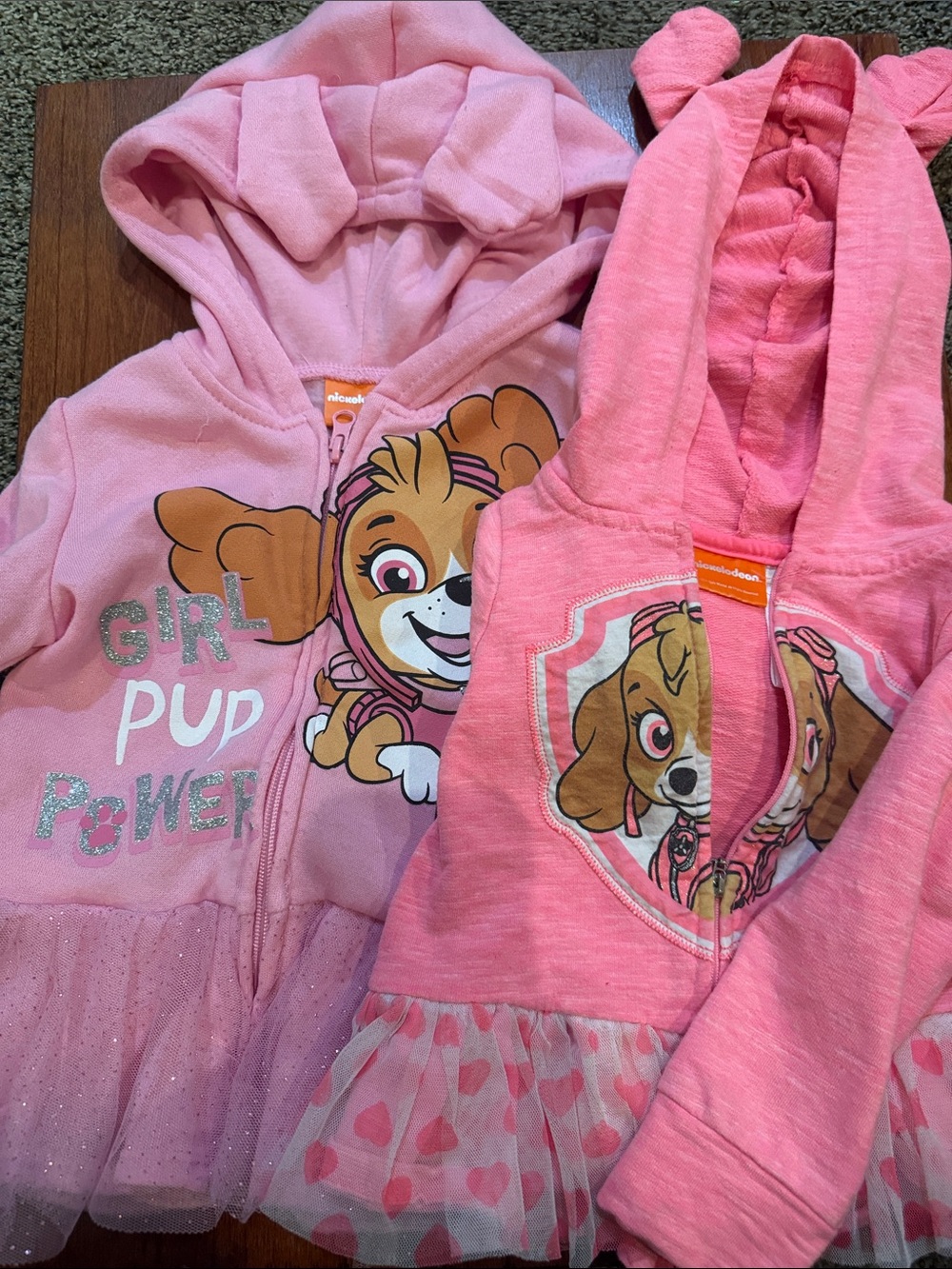 Nickelodeon Paw Patrol Skye Zip Up Hoodies- 2 Hoodies
